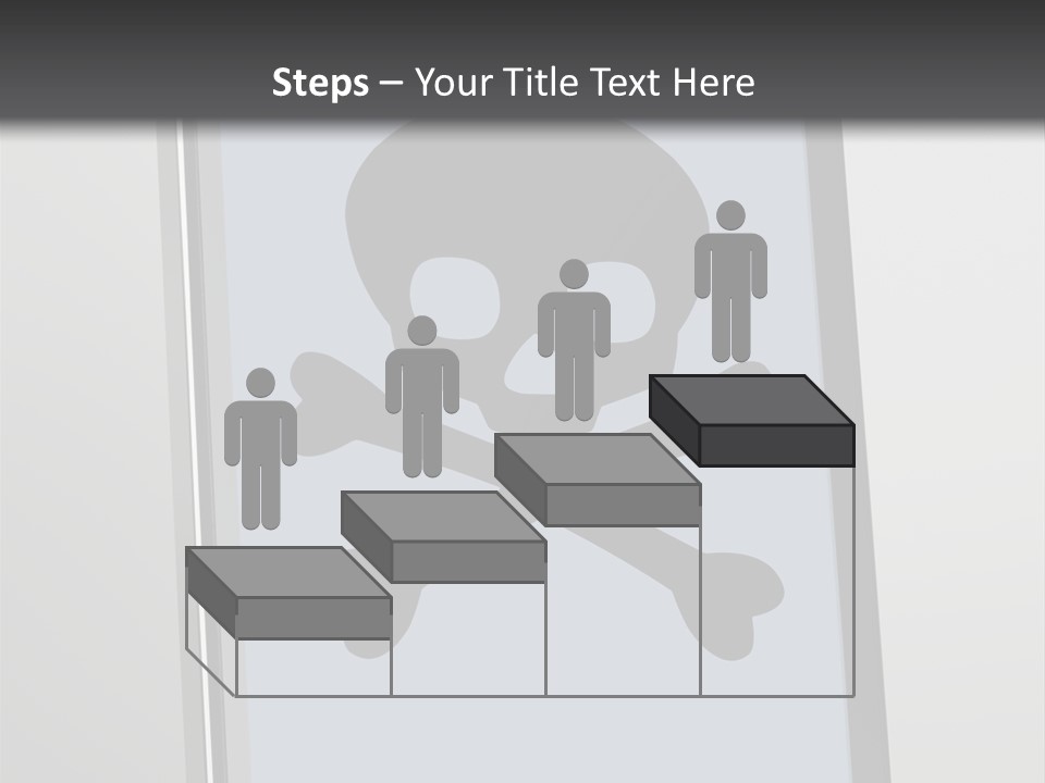 Caution Skull Bones PowerPoint Template