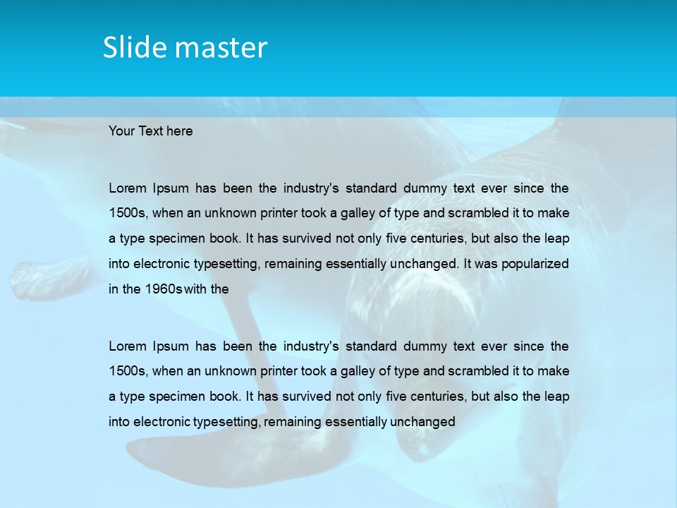 Underwater Beautiful Marine Life PowerPoint Template