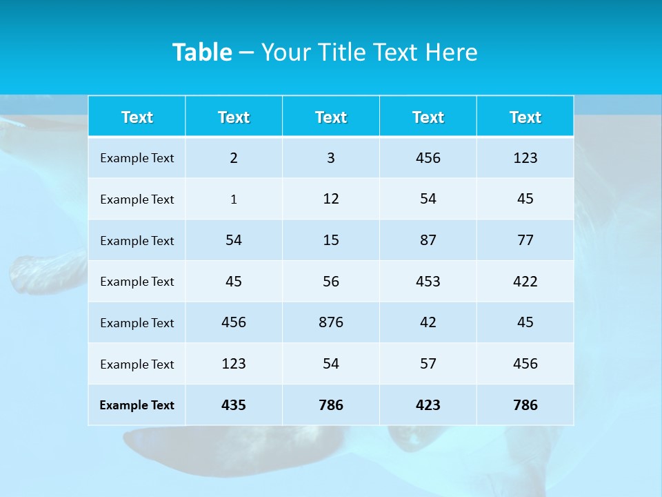 Underwater Beautiful Marine Life PowerPoint Template