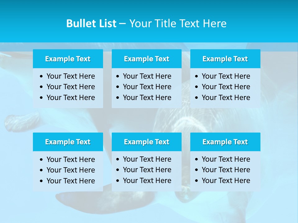 Underwater Beautiful Marine Life PowerPoint Template