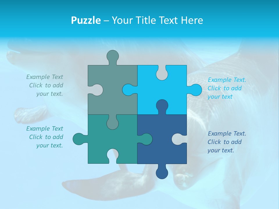 Togetherness Sealife Couple PowerPoint Template