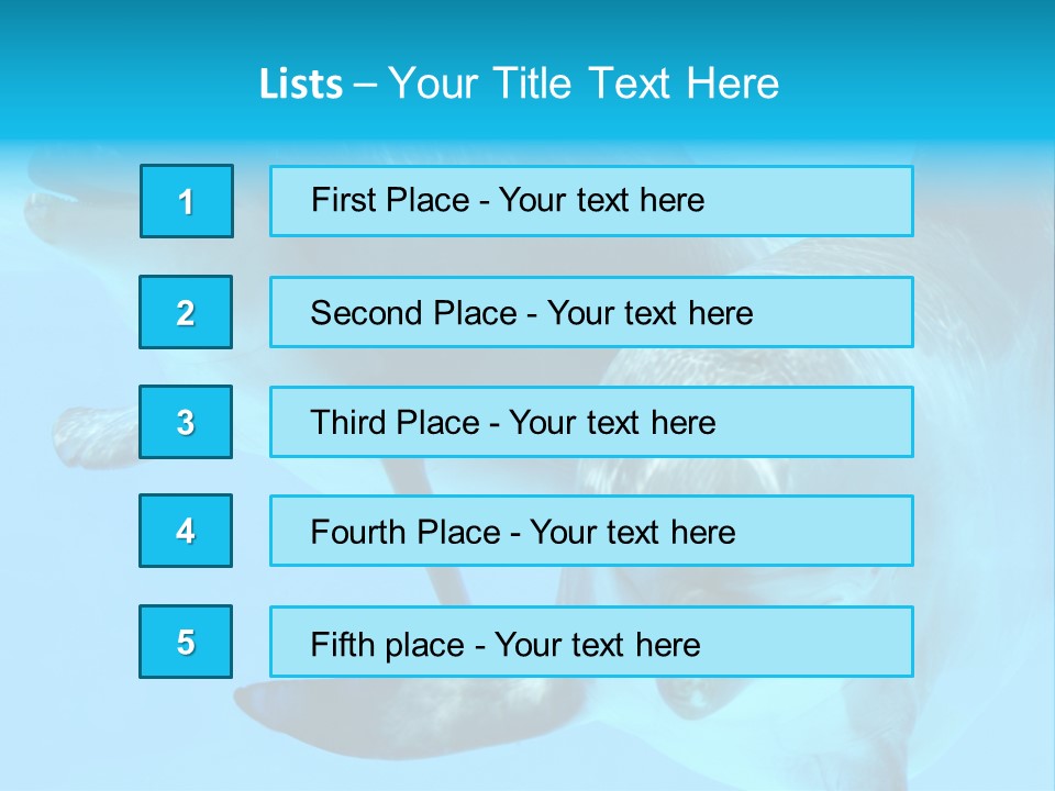 Togetherness Sealife Couple PowerPoint Template