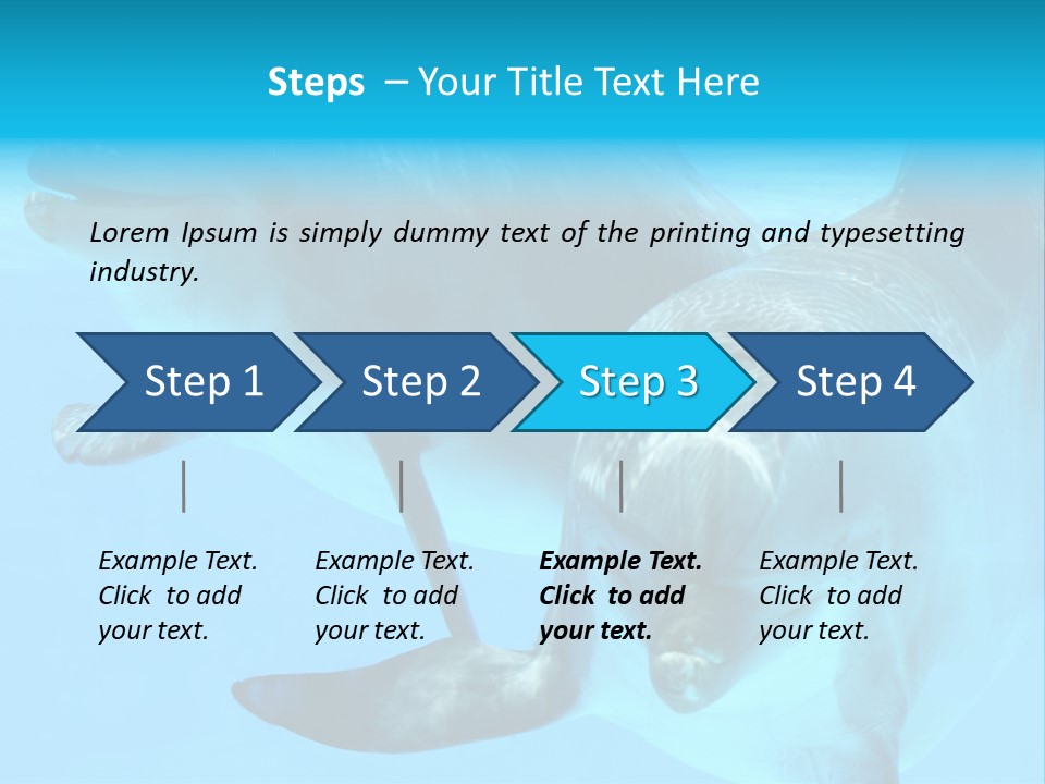 Togetherness Sealife Couple PowerPoint Template