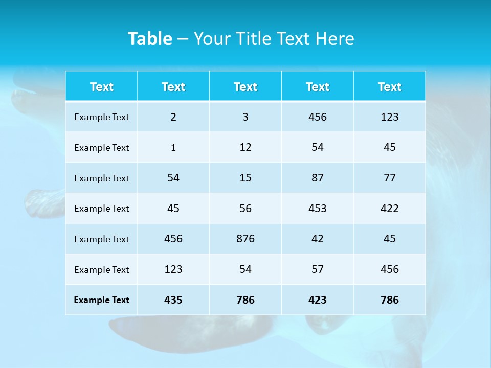 Togetherness Sealife Couple PowerPoint Template