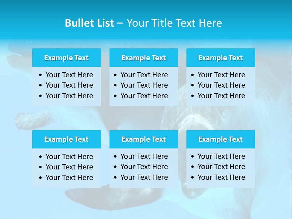 Togetherness Sealife Couple PowerPoint Template