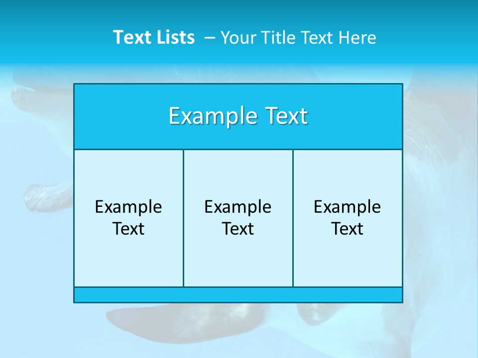 Togetherness Sealife Couple PowerPoint Template
