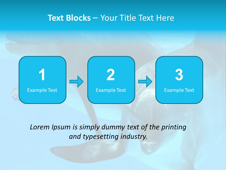 Togetherness Sealife Couple PowerPoint Template