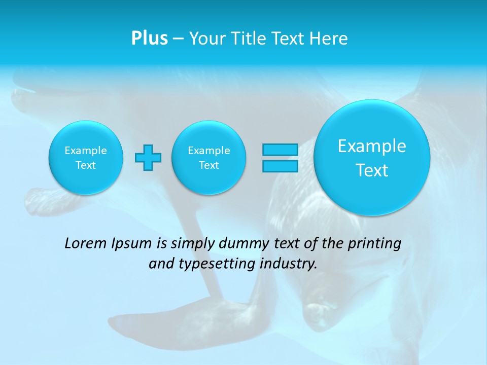Togetherness Sealife Couple PowerPoint Template
