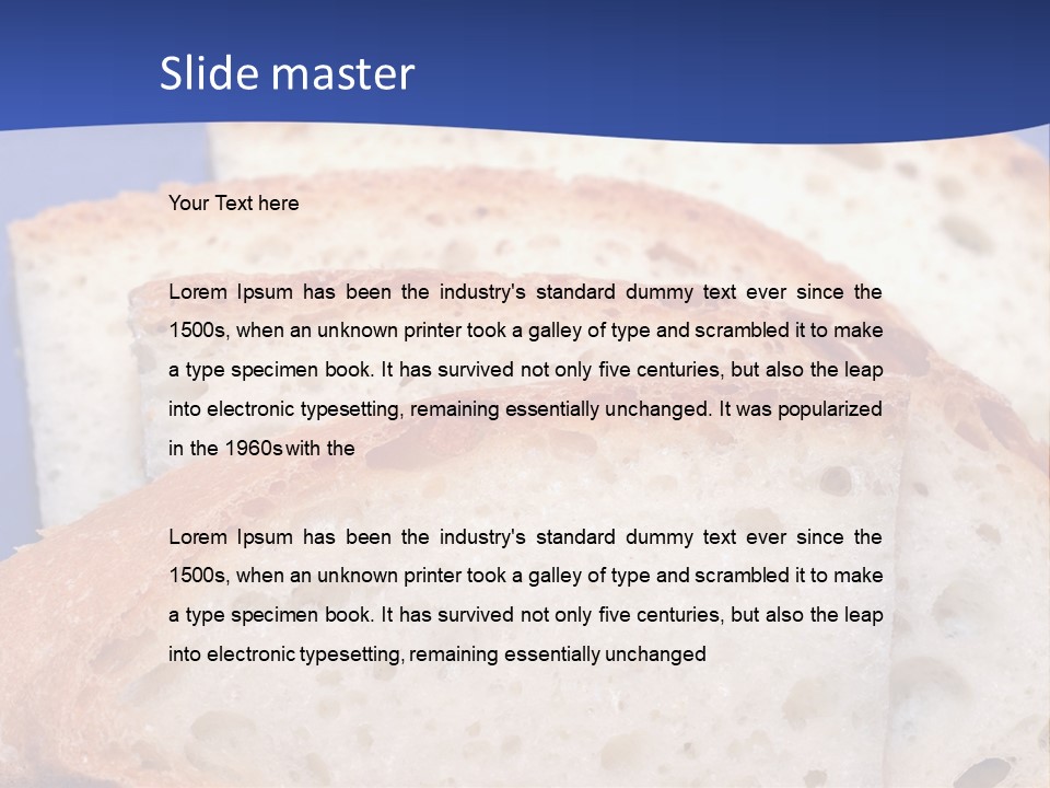 Tuscany Pasta Blue PowerPoint Template