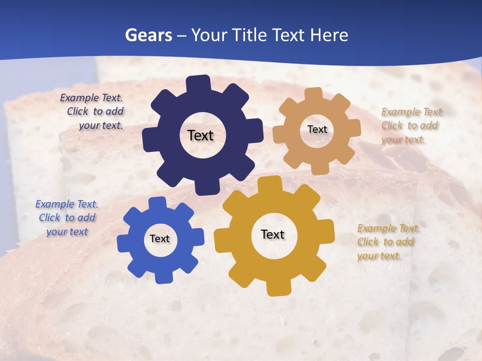 Tuscany Pasta Blue PowerPoint Template