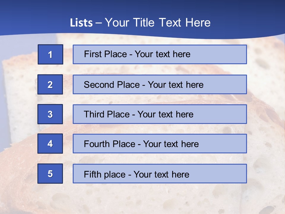 Tuscany Pasta Blue PowerPoint Template