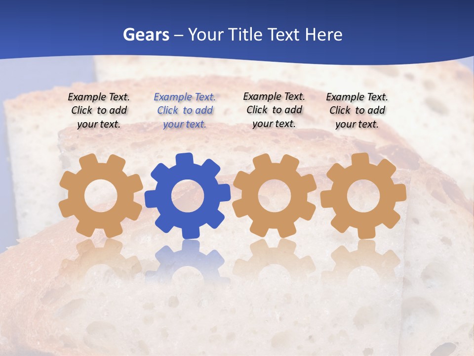 Tuscany Pasta Blue PowerPoint Template