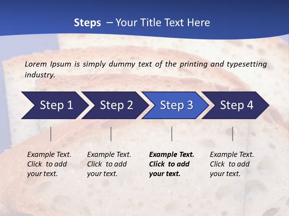 Tuscany Pasta Blue PowerPoint Template