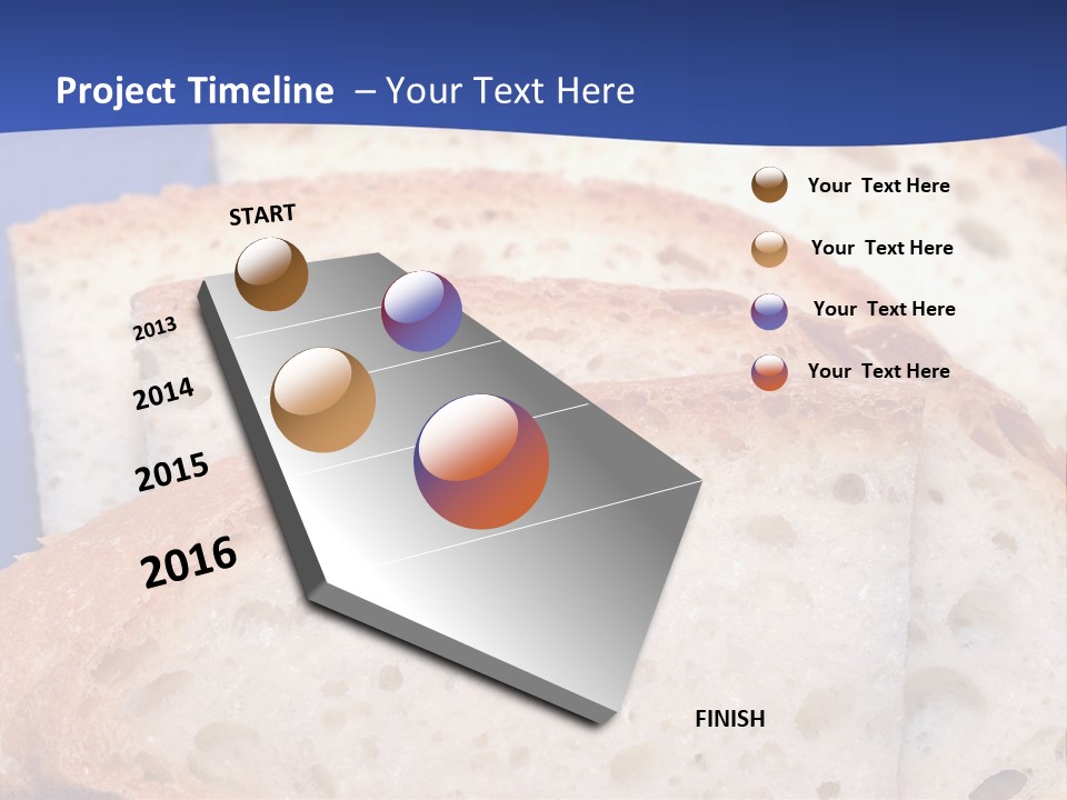 Tuscany Pasta Blue PowerPoint Template