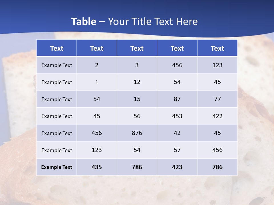 Tuscany Pasta Blue PowerPoint Template