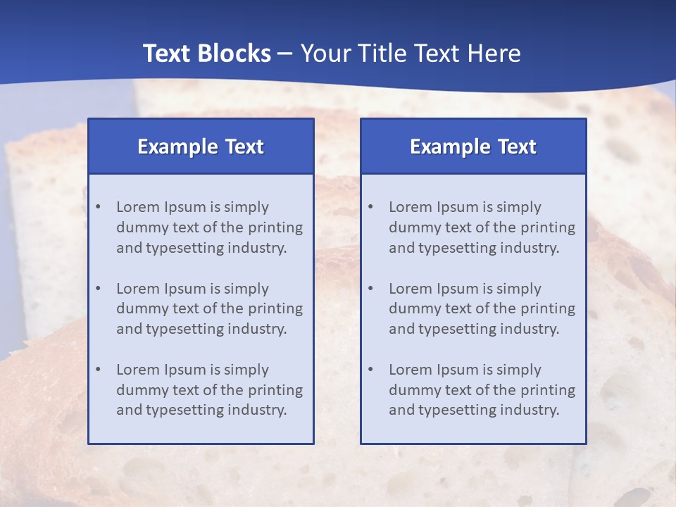 Tuscany Pasta Blue PowerPoint Template