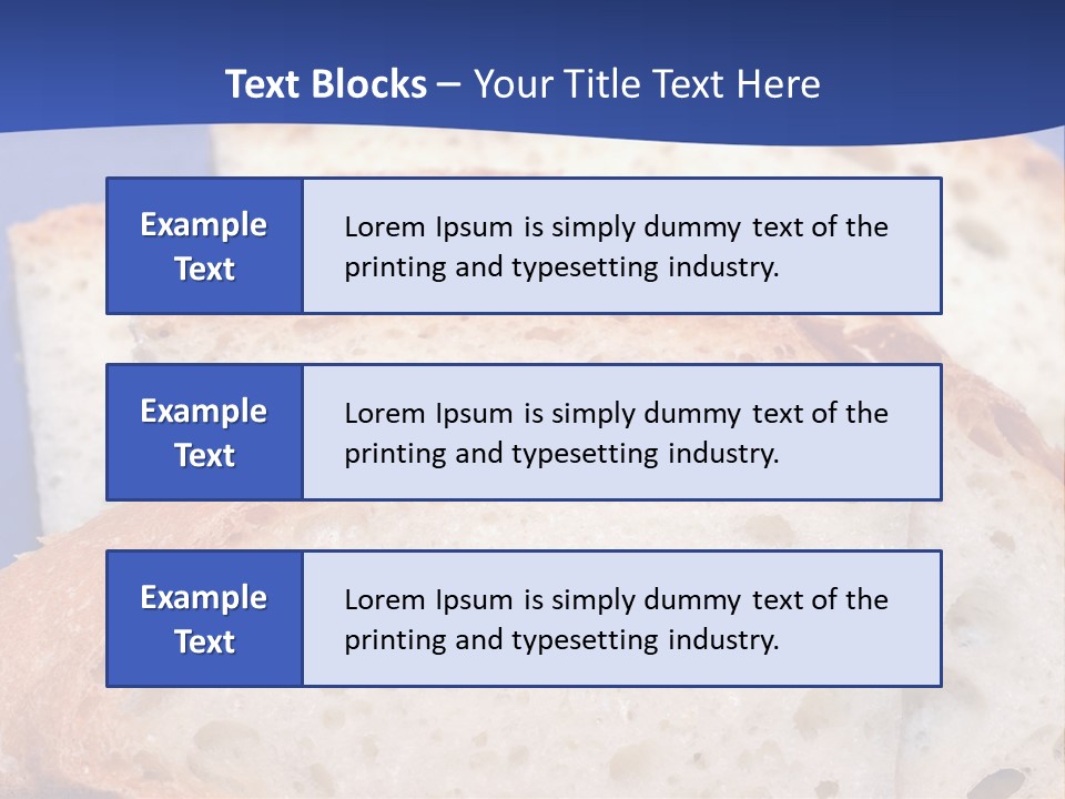 Tuscany Pasta Blue PowerPoint Template