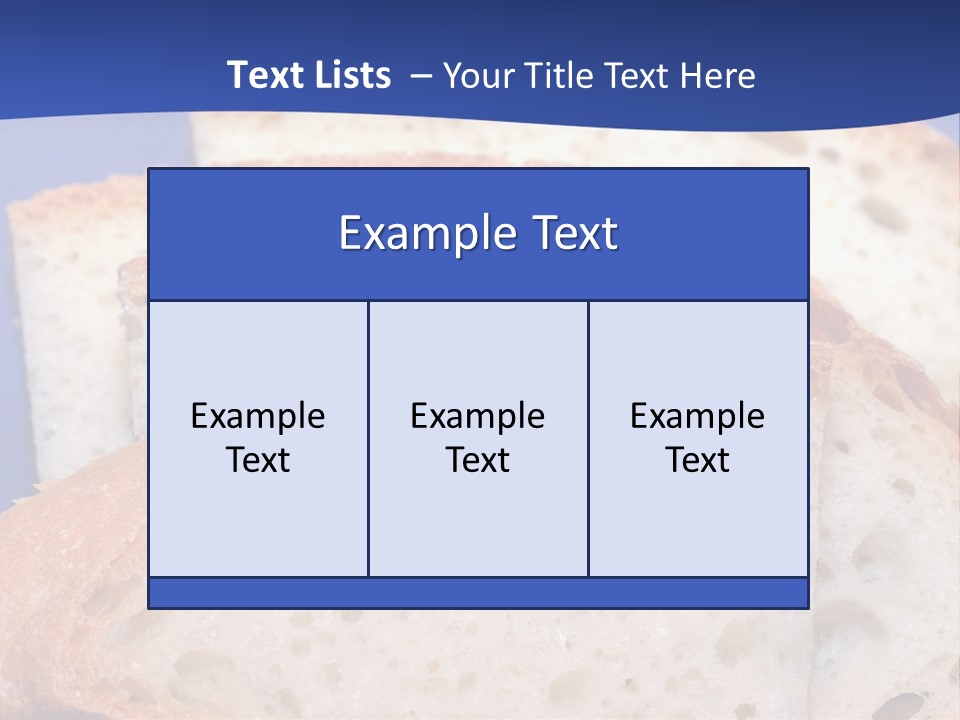 Tuscany Pasta Blue PowerPoint Template