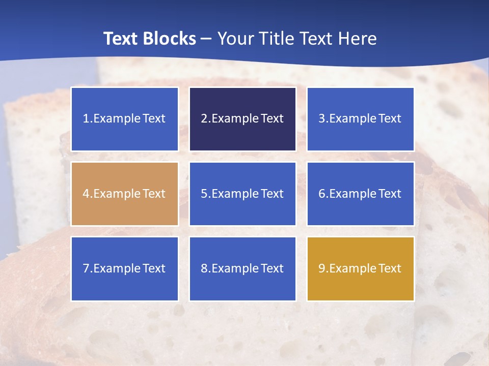 Tuscany Pasta Blue PowerPoint Template