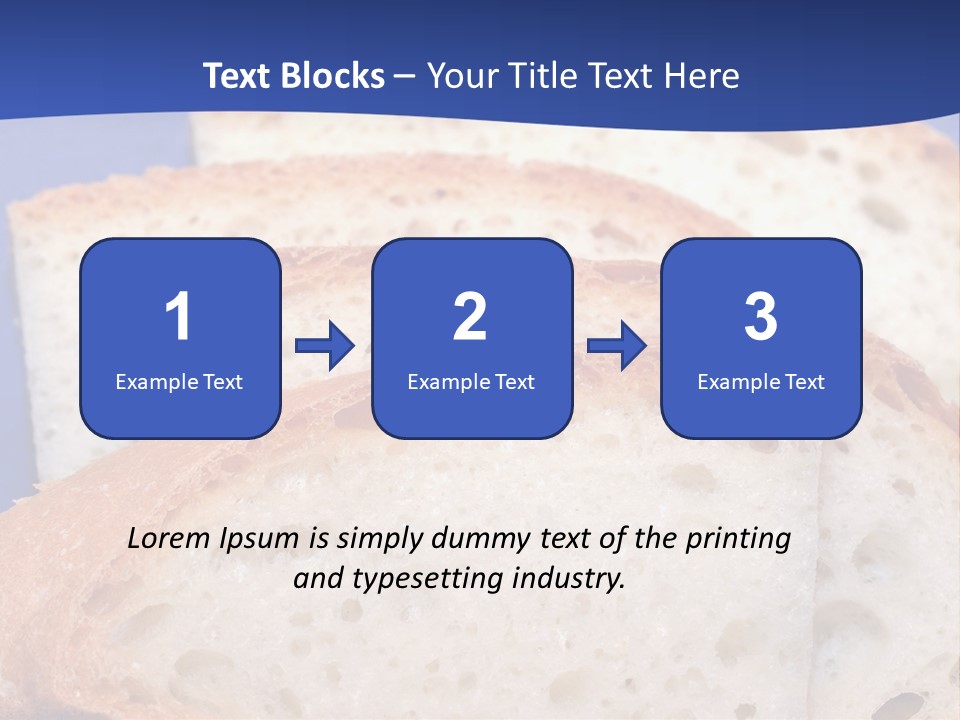 Tuscany Pasta Blue PowerPoint Template