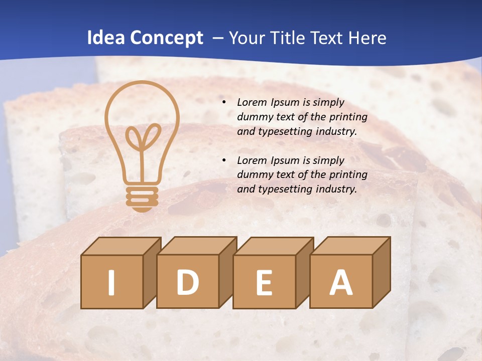 Tuscany Pasta Blue PowerPoint Template