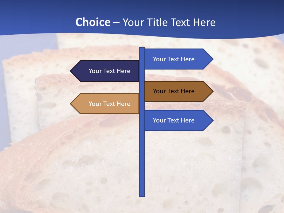 Tuscany Pasta Blue PowerPoint Template