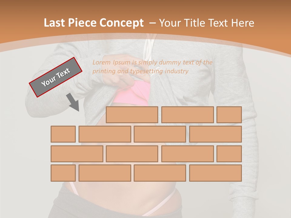 Trousers Perfection Grey PowerPoint Template