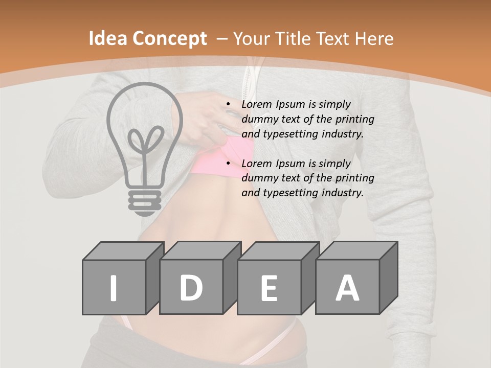 Trousers Perfection Grey PowerPoint Template