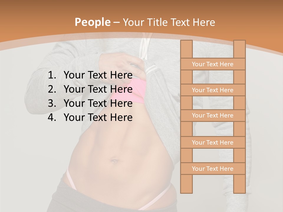 Trousers Perfection Grey PowerPoint Template
