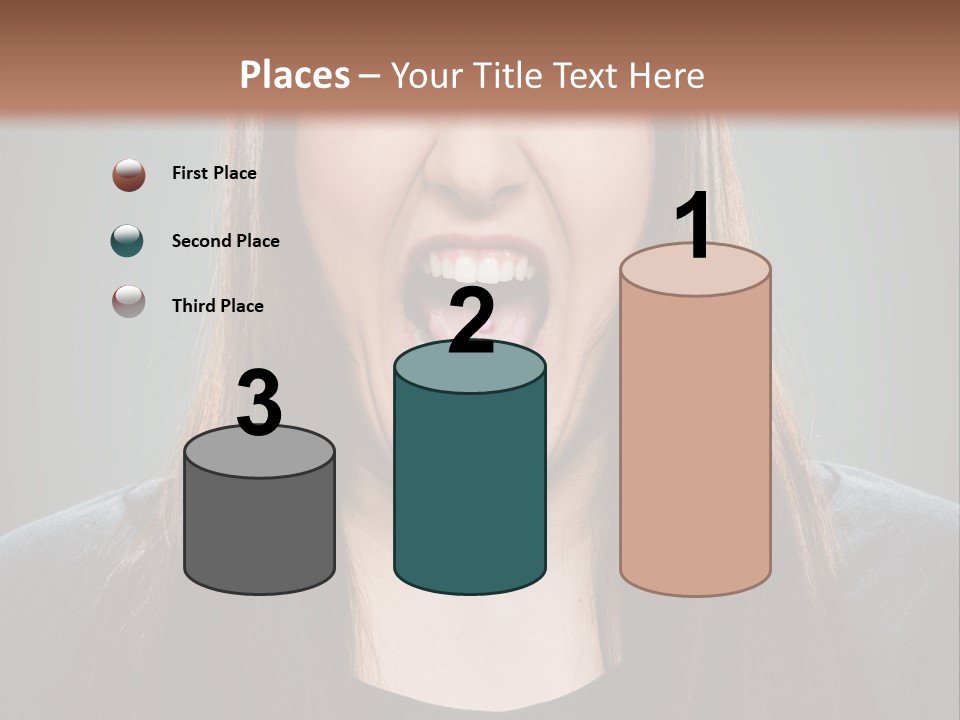 Woman One Person Vignette PowerPoint Template