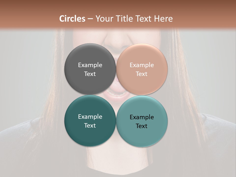 Woman One Person Vignette PowerPoint Template