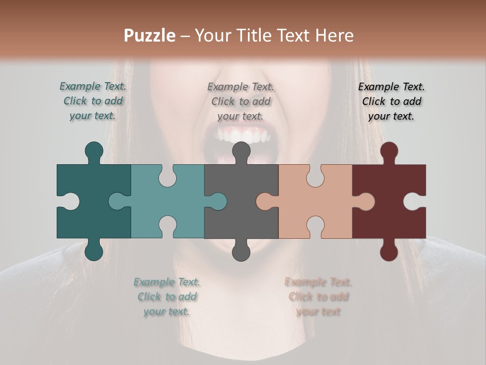 Woman One Person Vignette PowerPoint Template