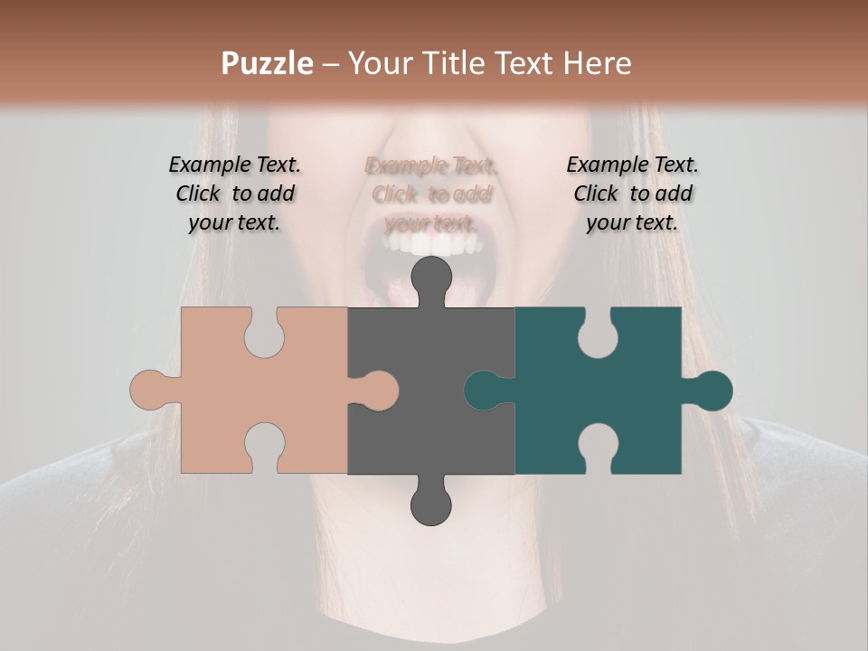 Woman One Person Vignette PowerPoint Template