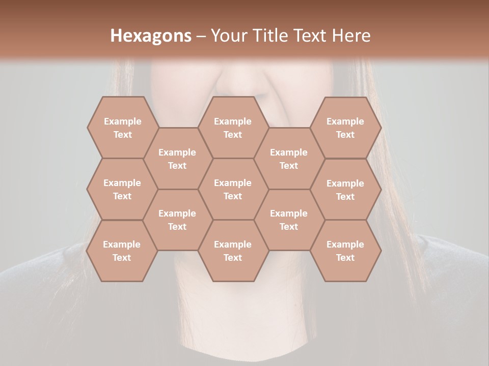 Woman One Person Vignette PowerPoint Template