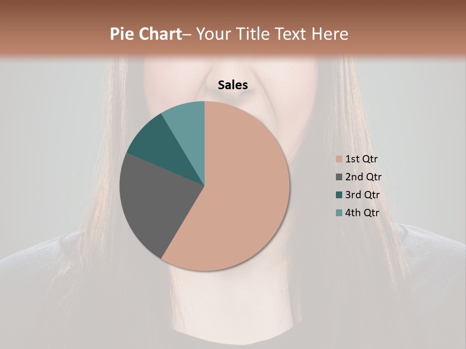 Woman One Person Vignette PowerPoint Template