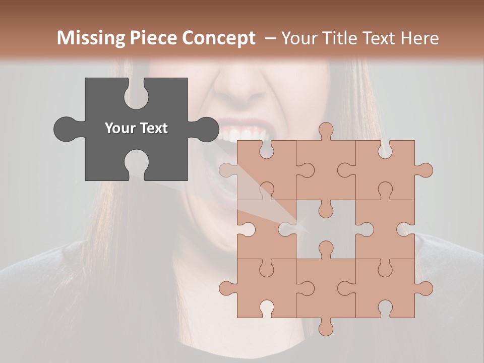 Woman One Person Vignette PowerPoint Template