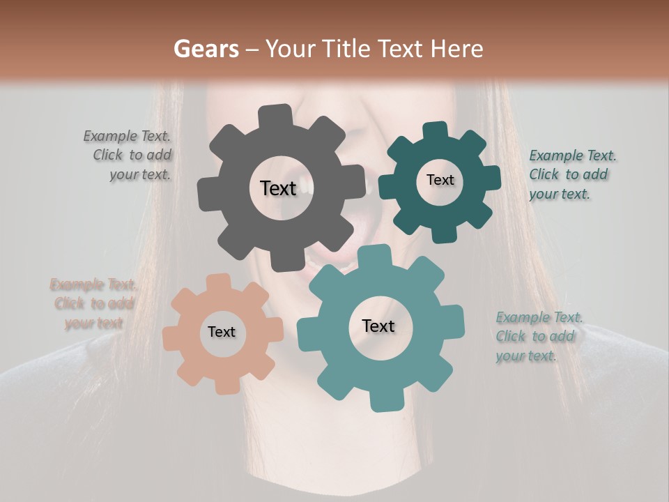 Woman One Person Vignette PowerPoint Template