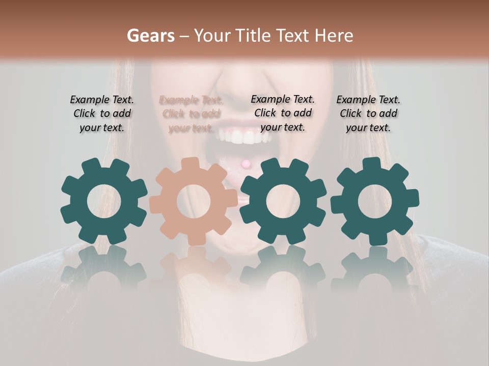 Woman One Person Vignette PowerPoint Template