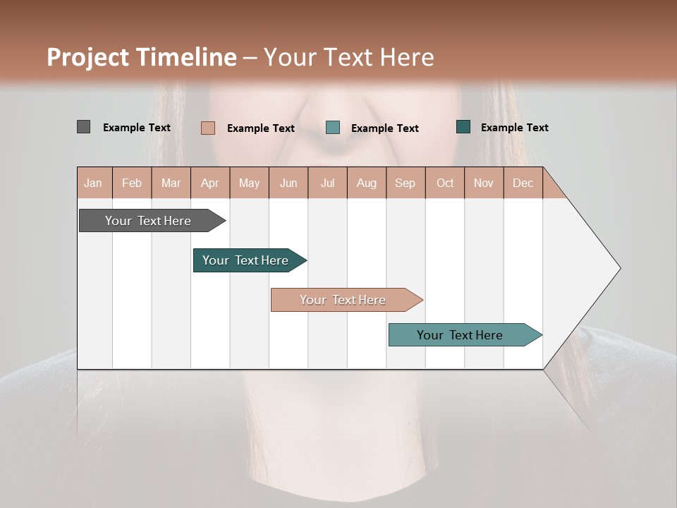 Woman One Person Vignette PowerPoint Template