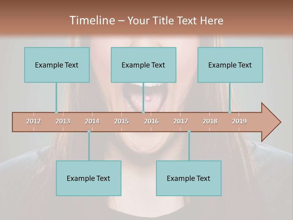 Woman One Person Vignette PowerPoint Template