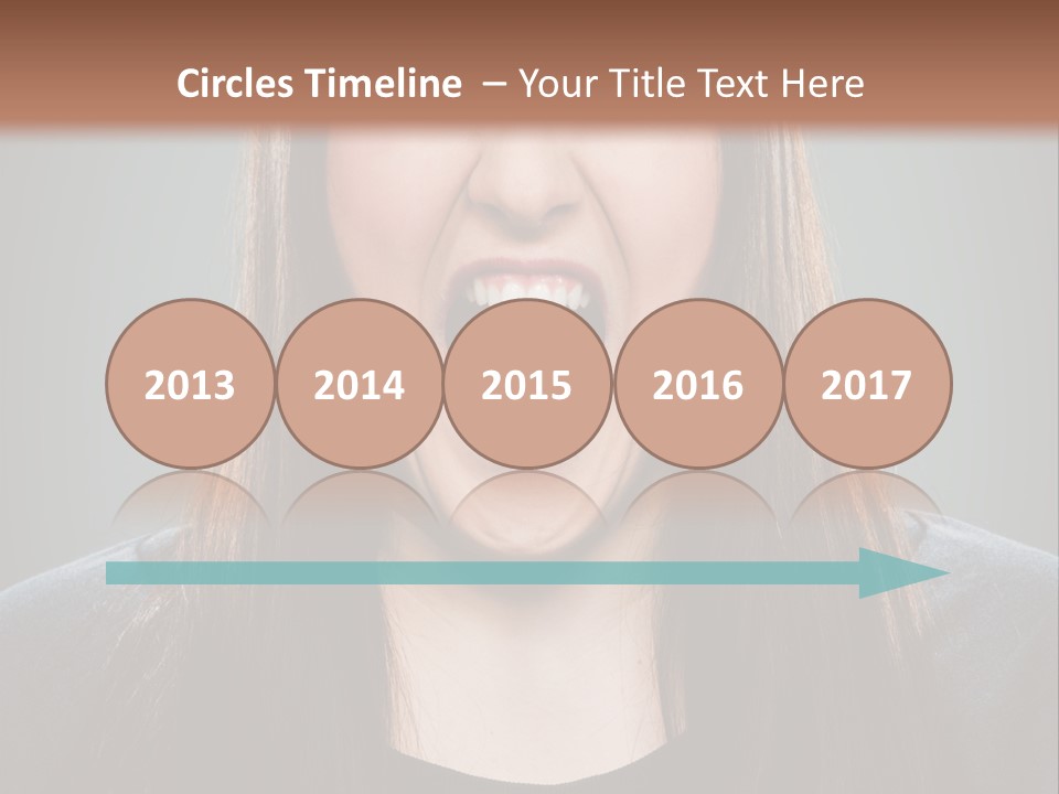 Woman One Person Vignette PowerPoint Template