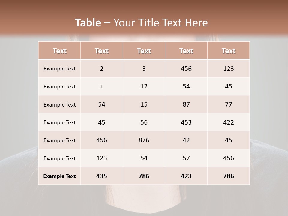 Woman One Person Vignette PowerPoint Template