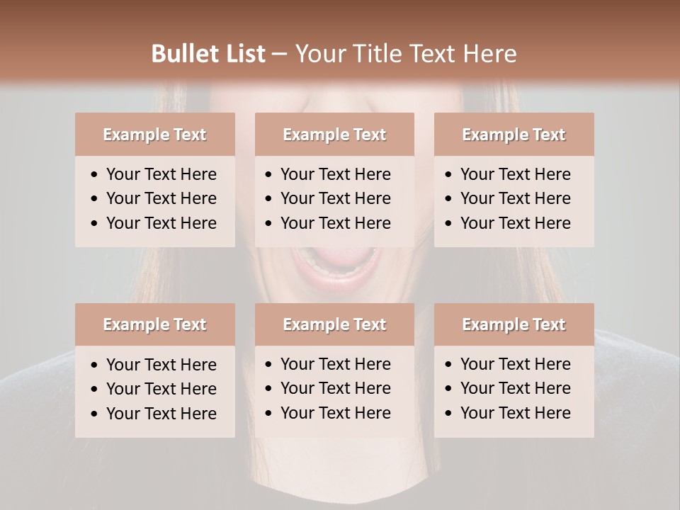 Woman One Person Vignette PowerPoint Template