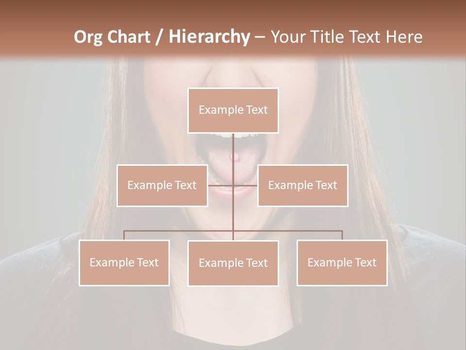 Woman One Person Vignette PowerPoint Template