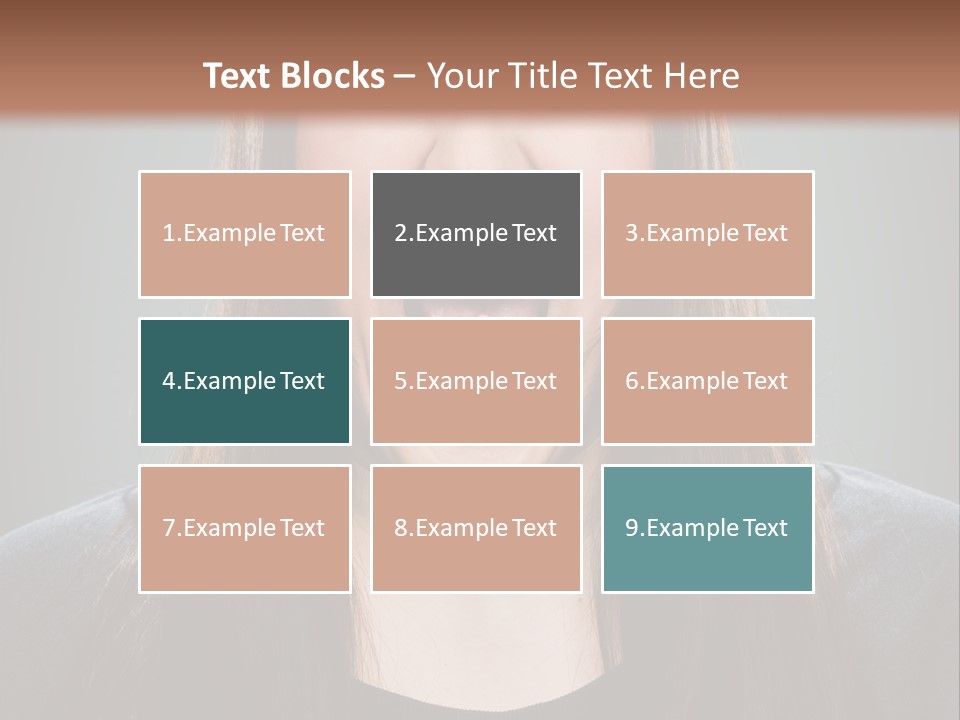 Woman One Person Vignette PowerPoint Template