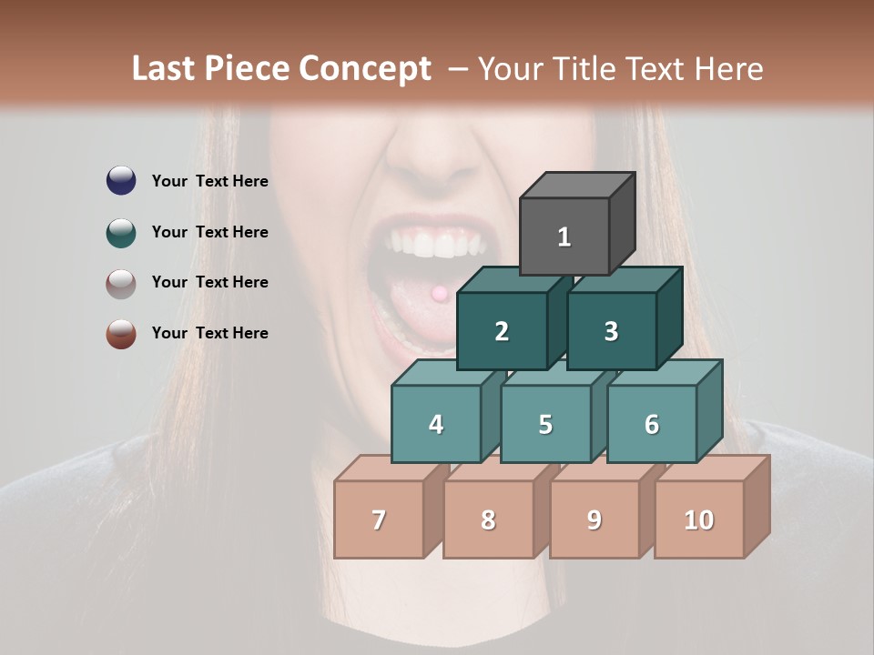 Woman One Person Vignette PowerPoint Template