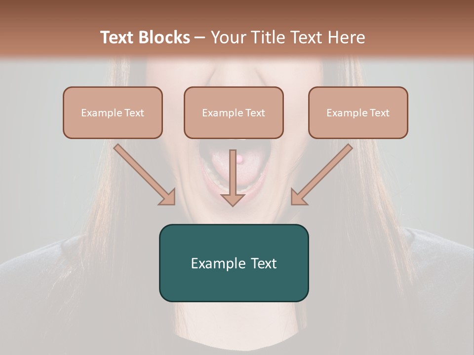 Woman One Person Vignette PowerPoint Template