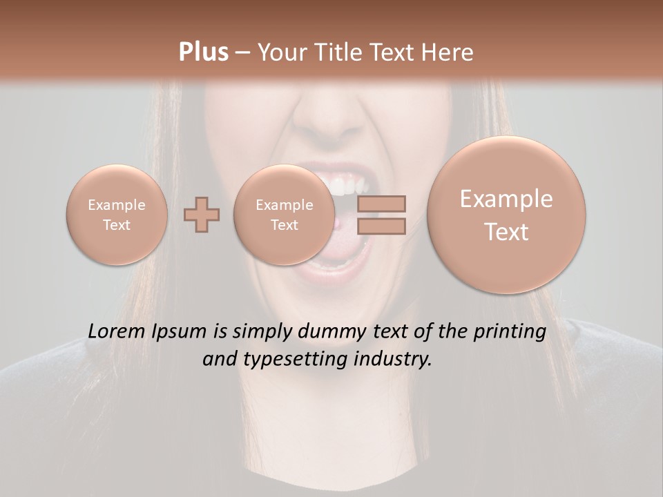 Woman One Person Vignette PowerPoint Template