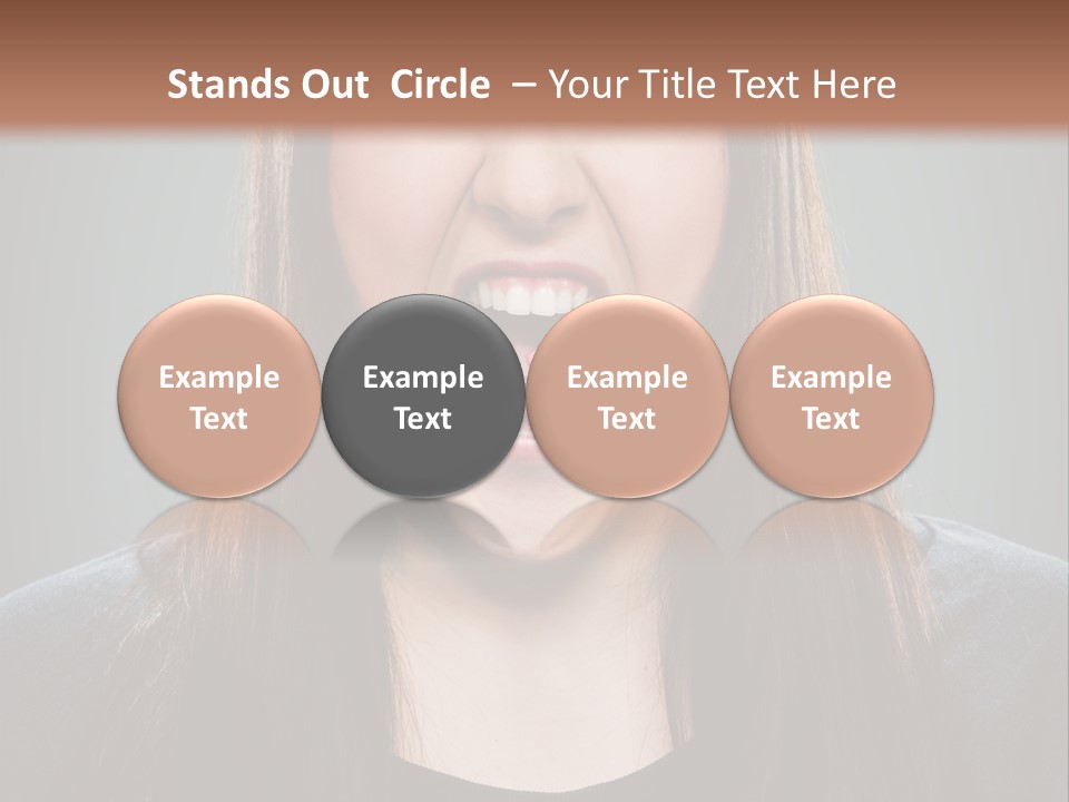 Woman One Person Vignette PowerPoint Template