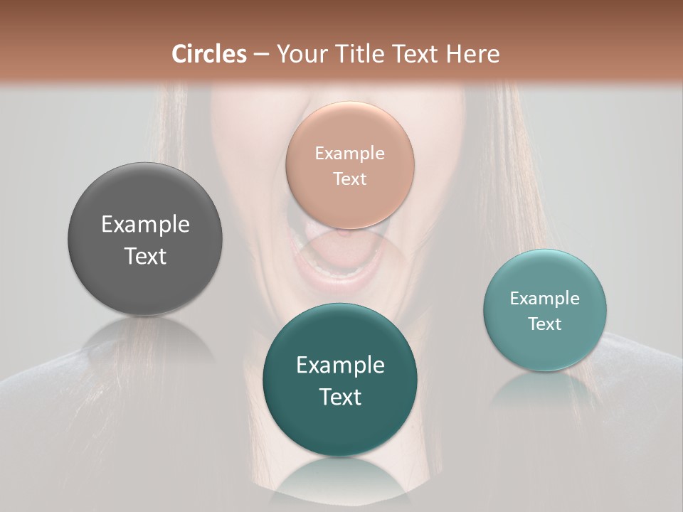 Woman One Person Vignette PowerPoint Template